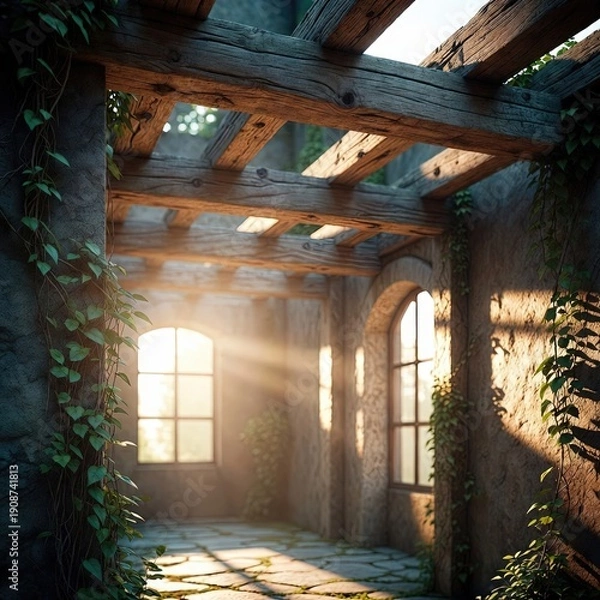 Obraz 
Sophisticated image in rustic minimalist style.