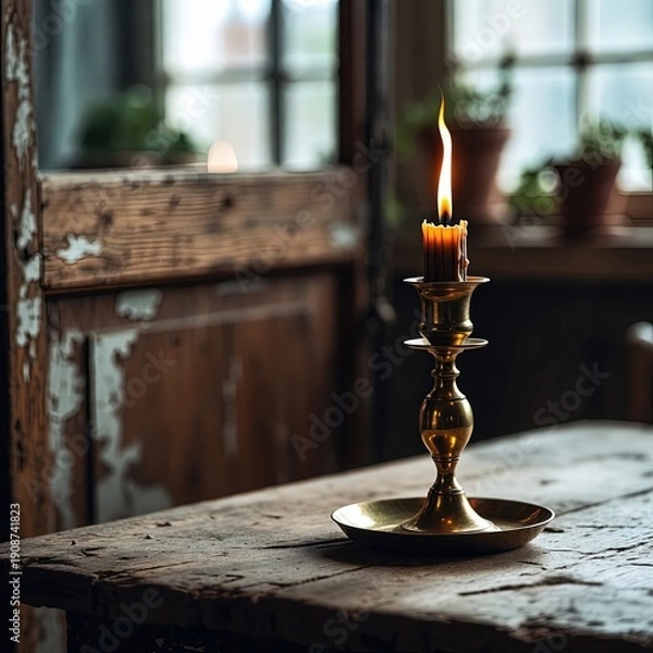 Obraz 
Sophisticated image in rustic minimalist style.