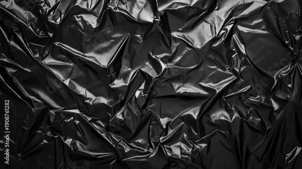 Obraz Abstract Black Shiny Fabric Texture Background.