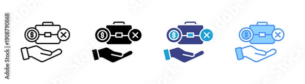 Obraz Severance icon set multiple style collection