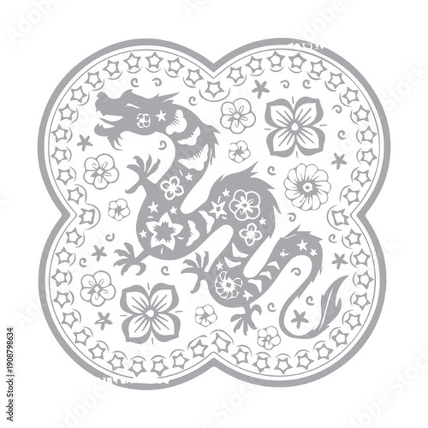 Fototapeta Chinese Dragon Art