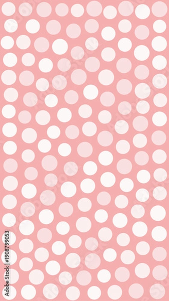 Obraz Pink Polka Dot Abstract Background Texture.