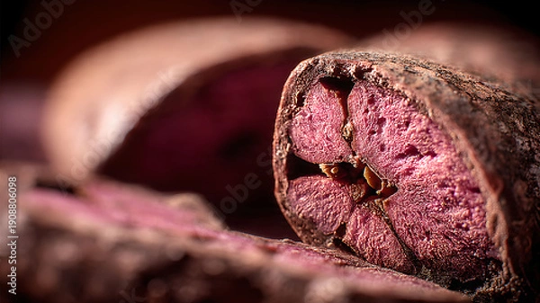Obraz Exotic Cacao Pod Cut Open Close-Up
