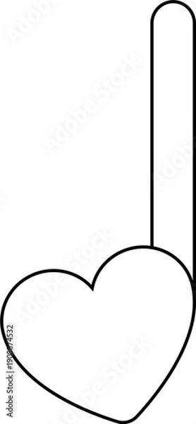 Obraz Music Note Line Icon