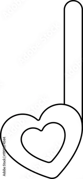 Obraz Music Note Line Icon