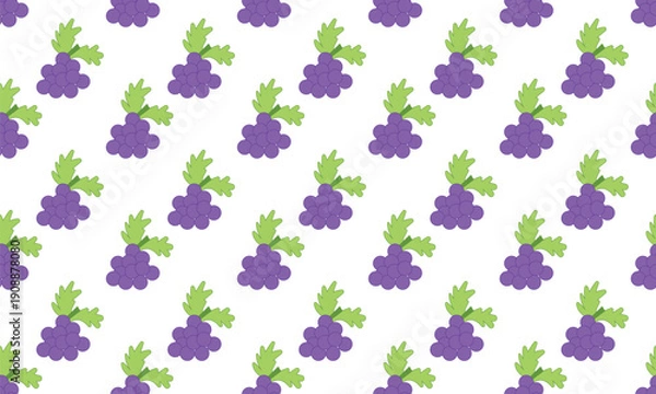 Obraz Design pattern grape repeat unique abstract on white background
