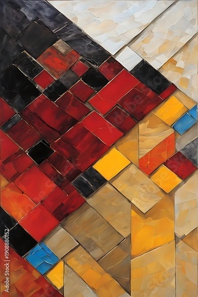 Fototapeta abstract background with squares