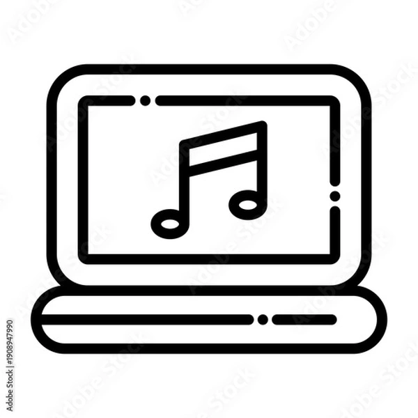 Obraz Musical Note Icon Design