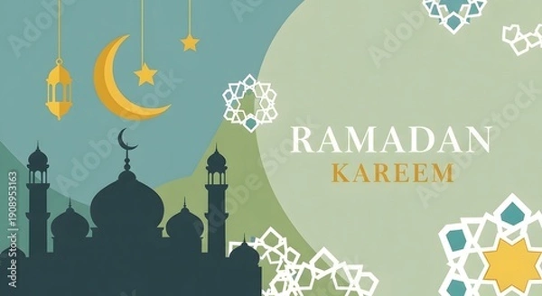 Obraz eid mubarak greeting card