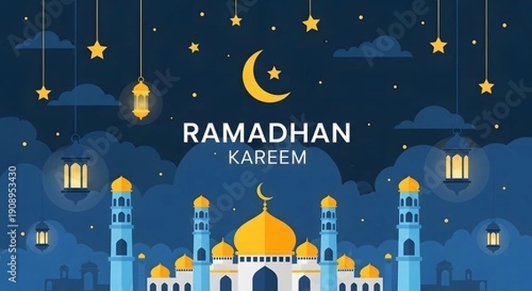 Obraz eid mubarak greeting card