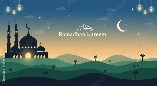 Obraz eid mubarak greeting card