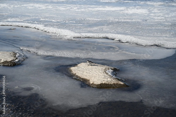 Obraz 凍結した諏訪湖