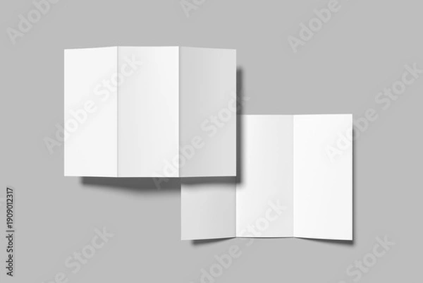 Obraz Trifold Brochure  Blank Mockup 