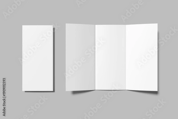 Obraz Trifold Brochure  Blank Mockup 