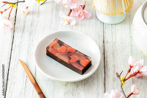 Obraz ハートの和菓子