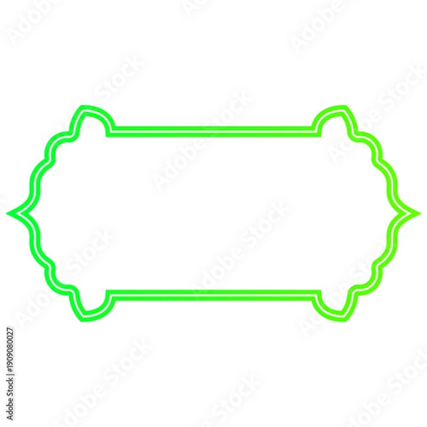 Obraz Neon Islamic Text Box