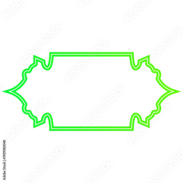 Obraz Neon Islamic Text Box