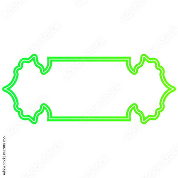 Obraz Neon Islamic Text Box