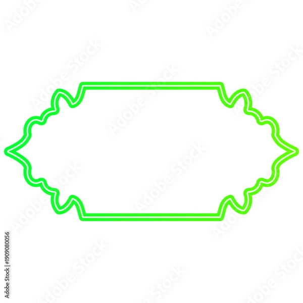 Obraz Neon Islamic Text Box