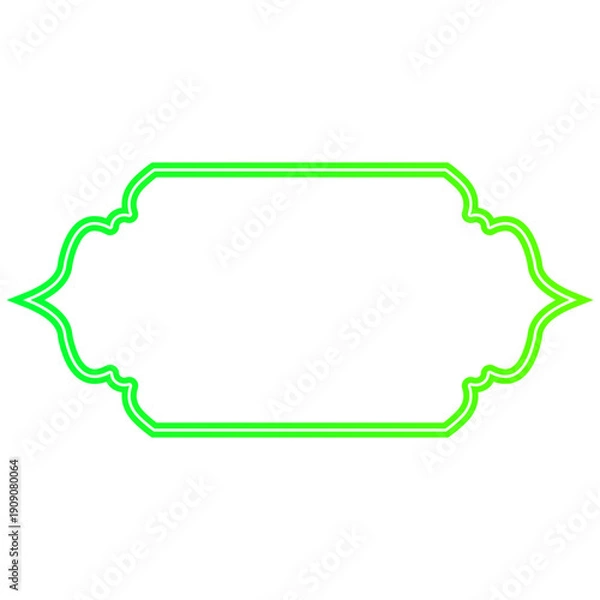 Obraz Neon Islamic Text Box