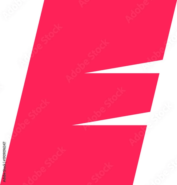 Obraz Letter E Logo Collection Element