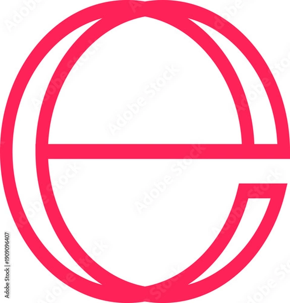 Obraz Letter E Logo Collection Element