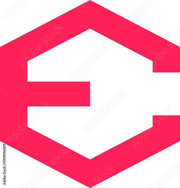 Obraz Letter E Logo Collection Element