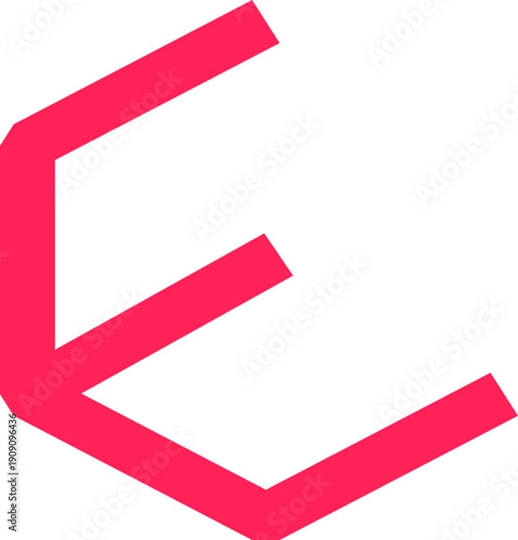 Obraz Letter E Logo Collection Element