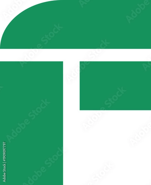 Obraz Letter F Initial Logo Collection Element