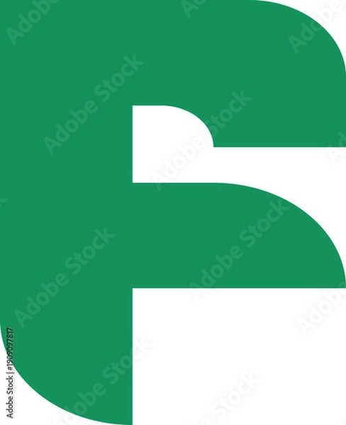 Obraz Letter F Initial Logo Collection Element