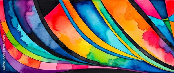 Obraz Bright multicolor background with colorful abstract pattern