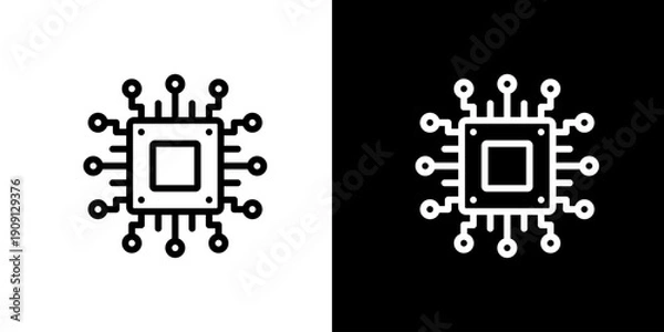 Obraz 基板・電子回路のアイコン (ベクター)