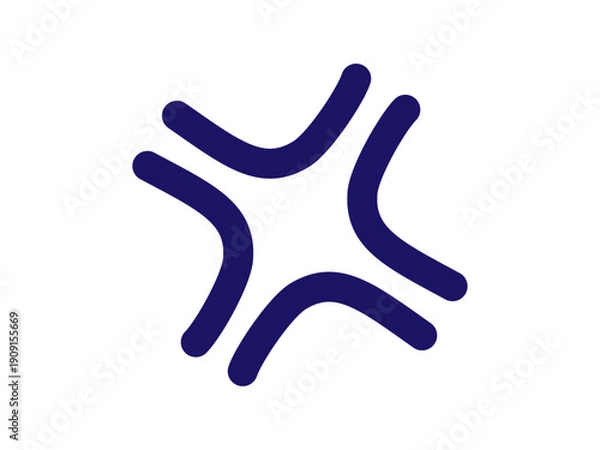 Obraz イライラのアイコン（怒りマーク）