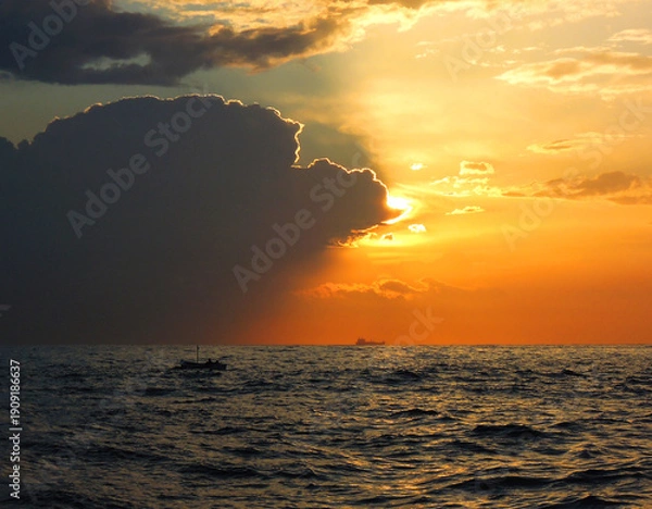 Obraz sunset over the ocean 