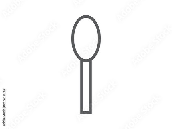 Obraz スプーンのアイコンのイラスト