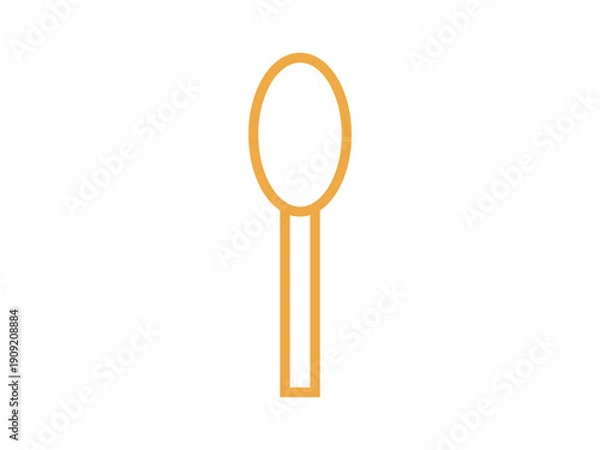 Obraz スプーンのアイコンのイラスト