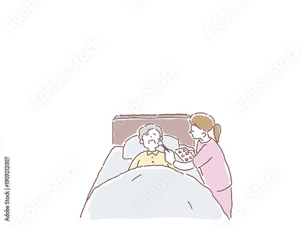 Obraz 介護、看護、福祉のお仕事（エンゼルケア、エンゼルメイク、看取り）