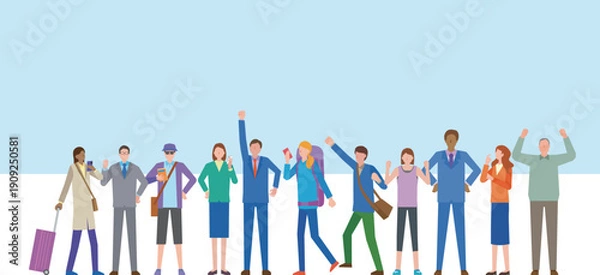 Obraz いろいろな年齢層の人々