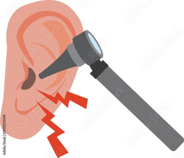 Obraz 耳の痛みと診察