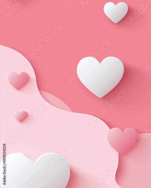Obraz Minimalist Valentine's Day background