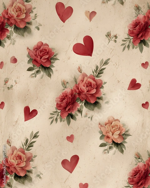 Obraz Vintage Valentine's Day background