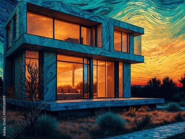 Obraz window in the night