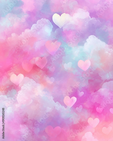 Obraz Soft pastel Valentine's Day background