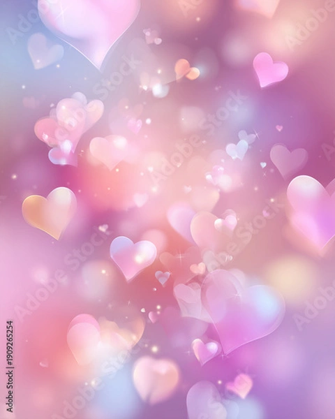 Obraz Soft pastel Valentine's Day background
