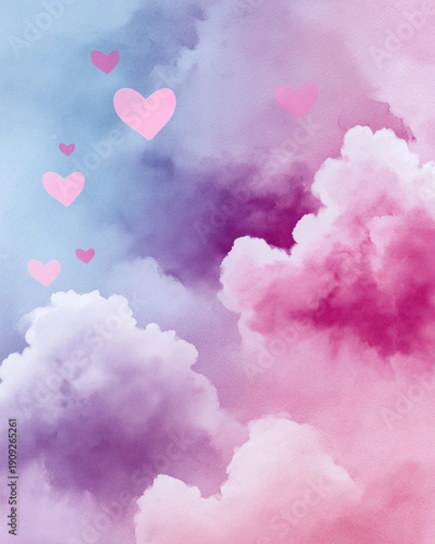 Obraz Soft pastel Valentine's Day background