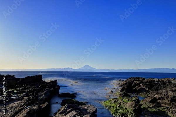 Obraz 城ヶ島からの富士山