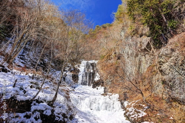 Obraz 冬の唐沢の滝（木曽）