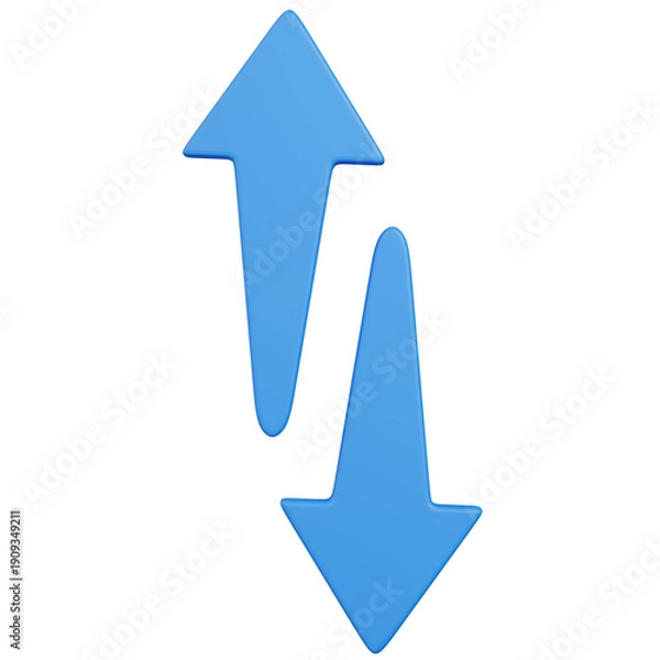 Obraz 3d render Connection arrows icon 