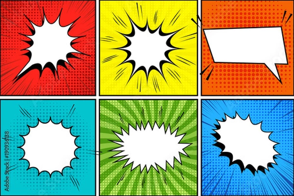 Obraz Comic book background