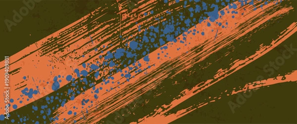 Obraz abstract grunge background, with paint strokes and splashes